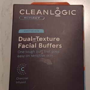 CLEAN LOGIC Dual Texture Facial Buffers 3 count NEW
